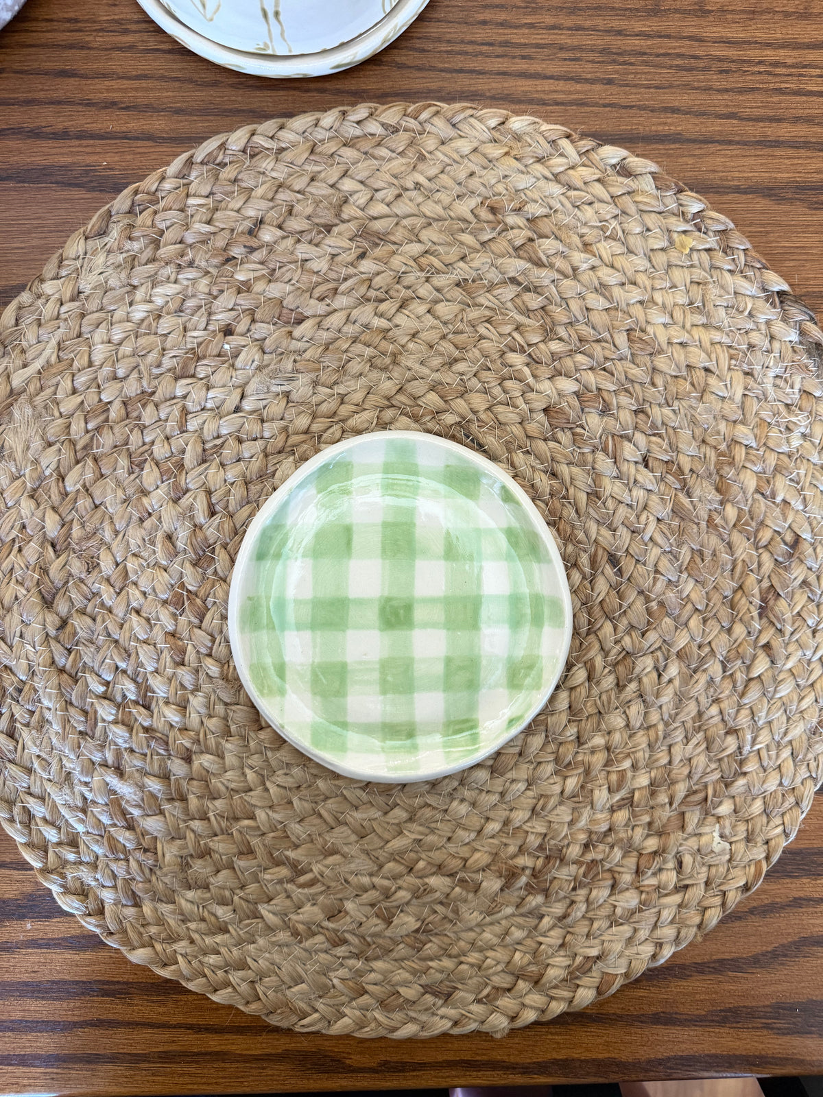 The Autumn Picnic Saucer - PASTEL GREEN