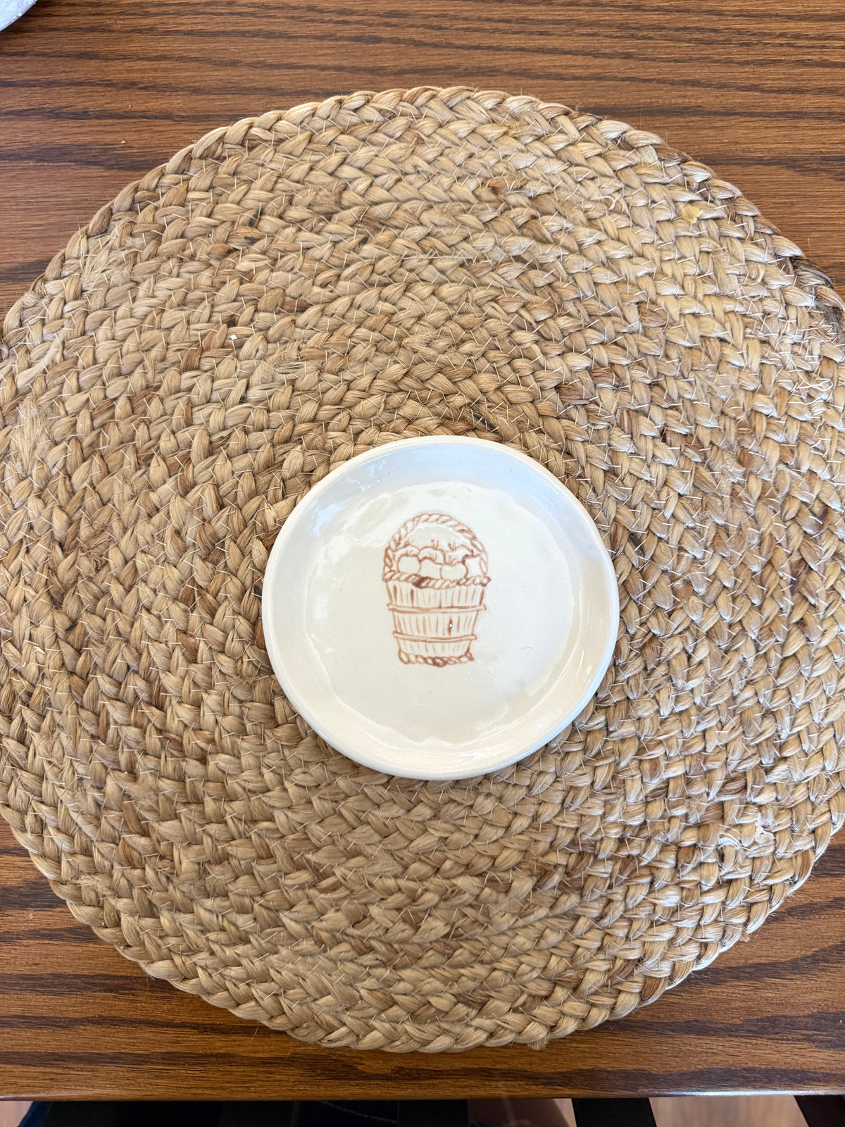 The Apple Orchard Saucer - BROWN