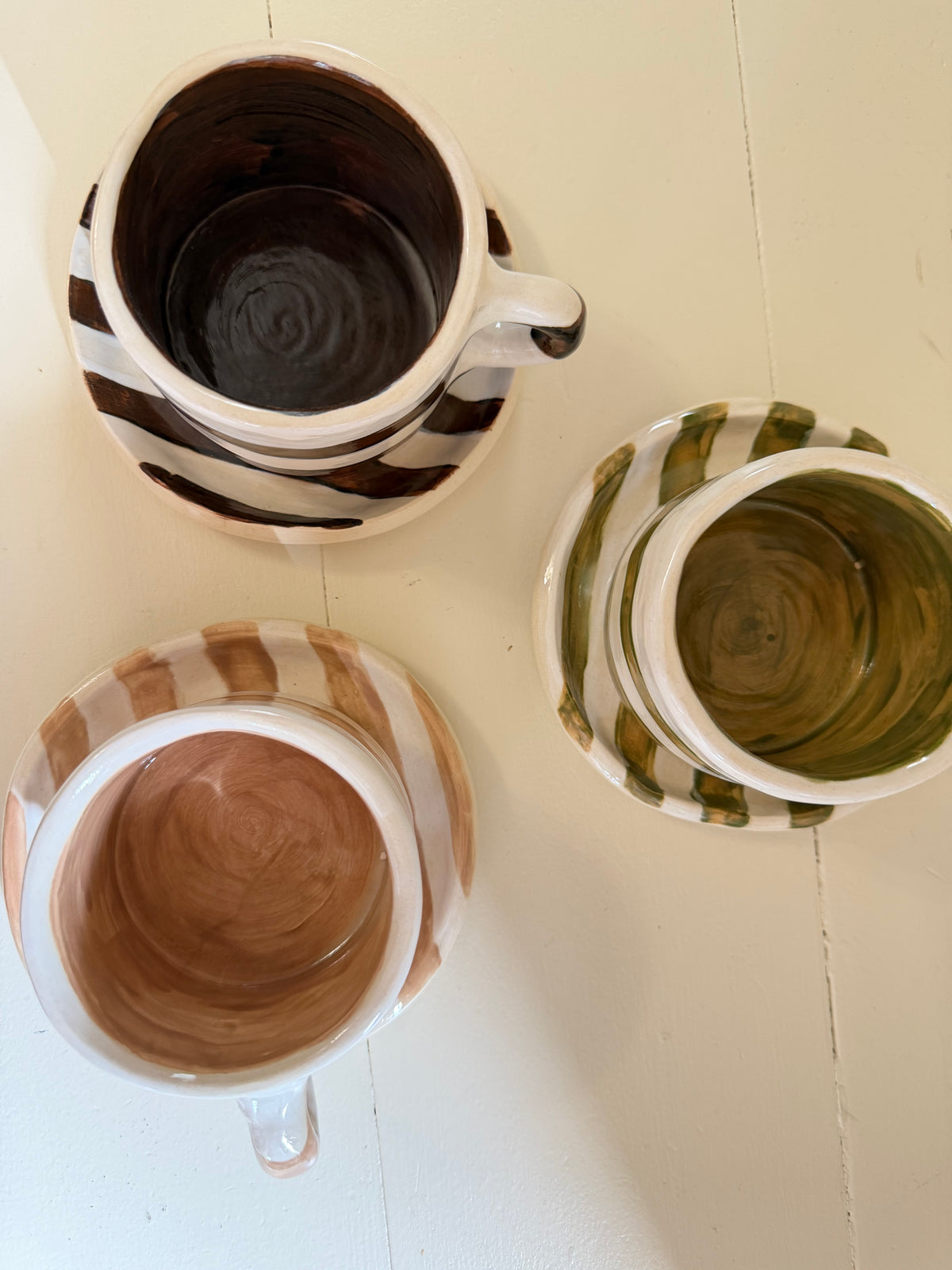 The Mini Harvest Mug & Saucer Set - AUTUMN GREEN