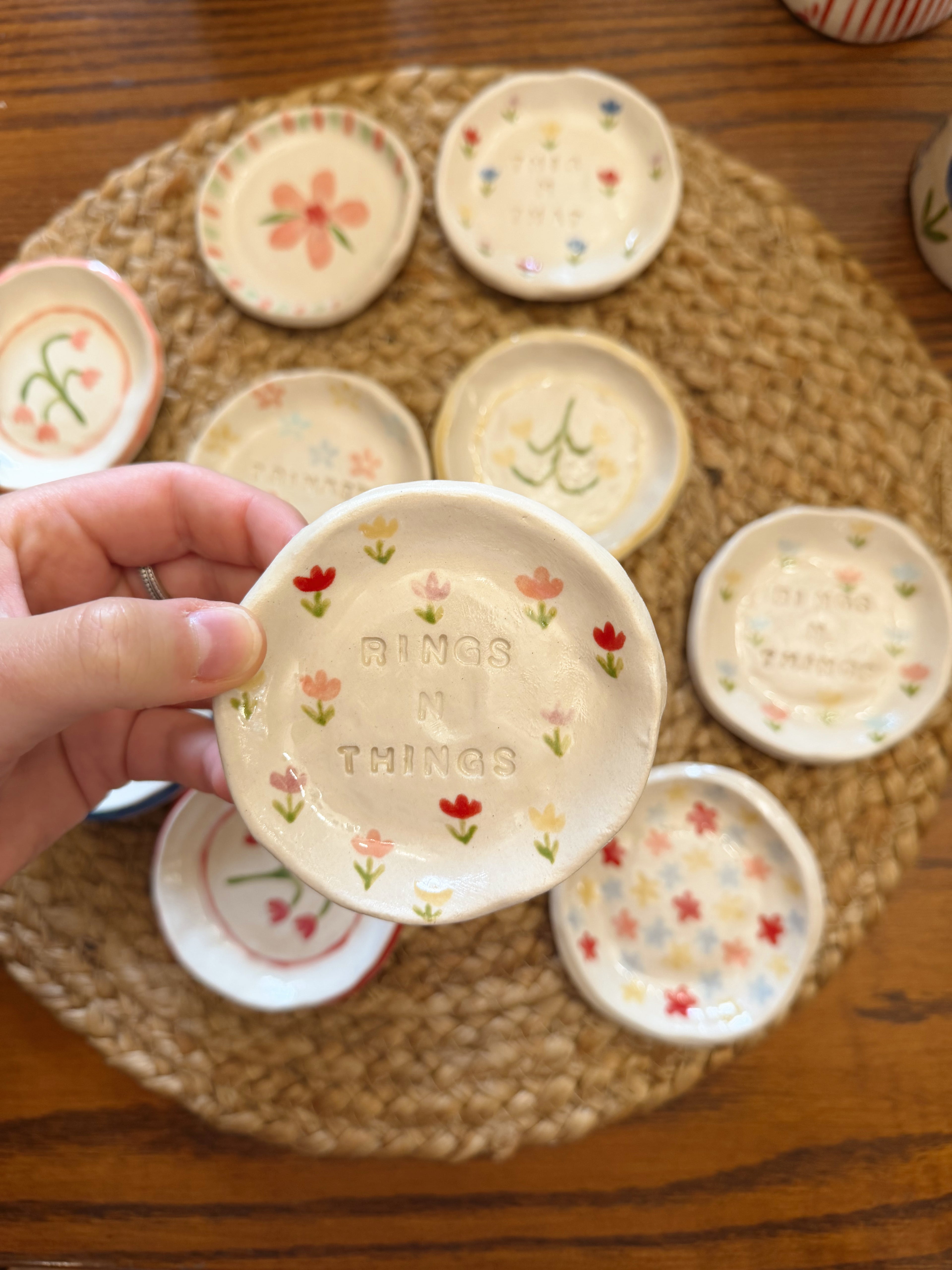 Rings n Things Trinket Dish - RED MIX