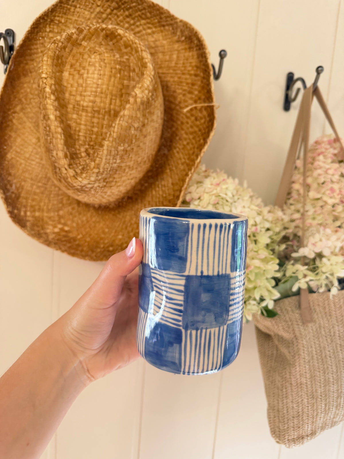 The Quilted Dimple Cup - LARGE - BLUE