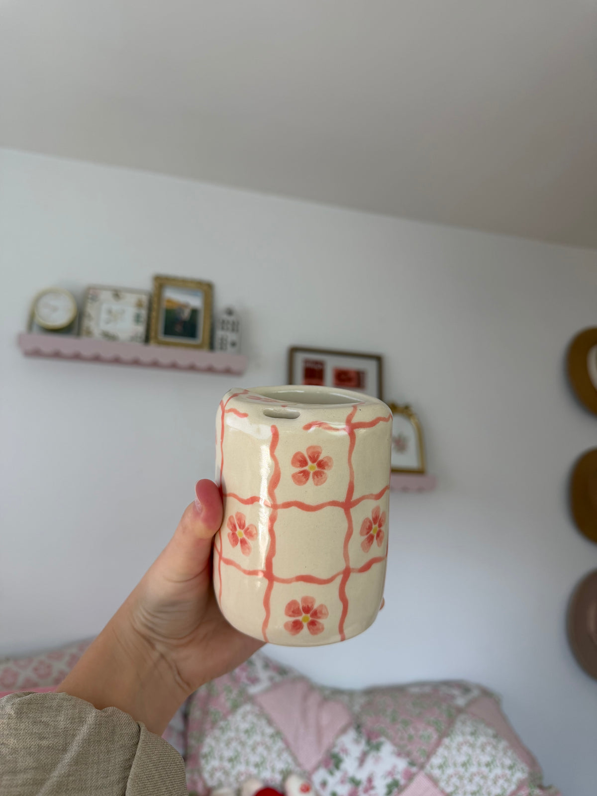 The Cottage Garden Travel Mug - CORAL MIX