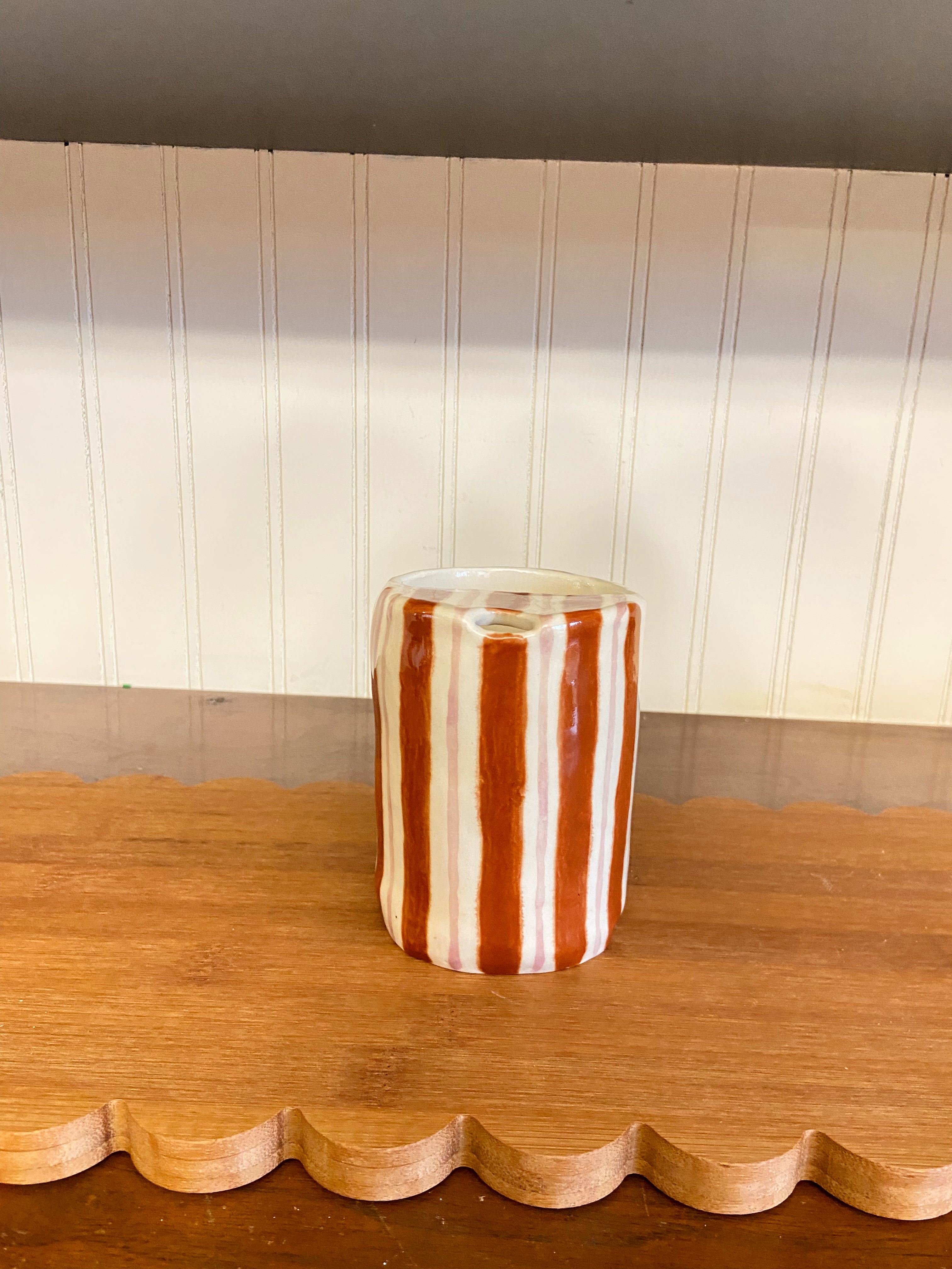 On-The-Go Cup - Brown Stripes