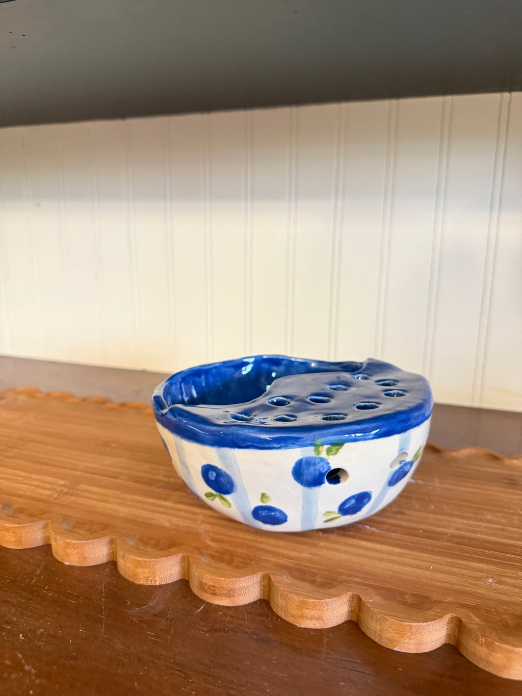 Blueberry Berry Strainer Bowl