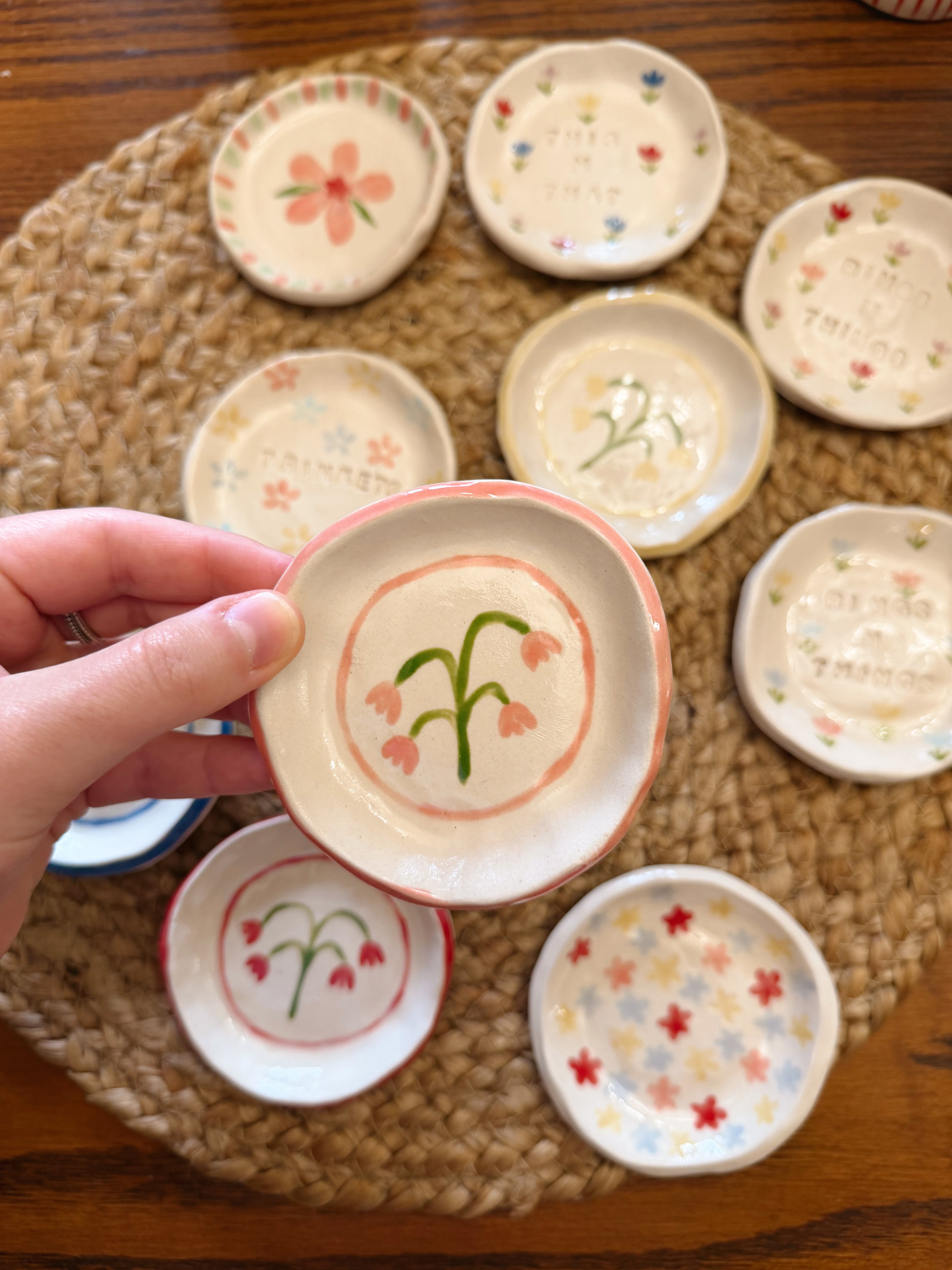 Tulip Trinket Dish - CORAL