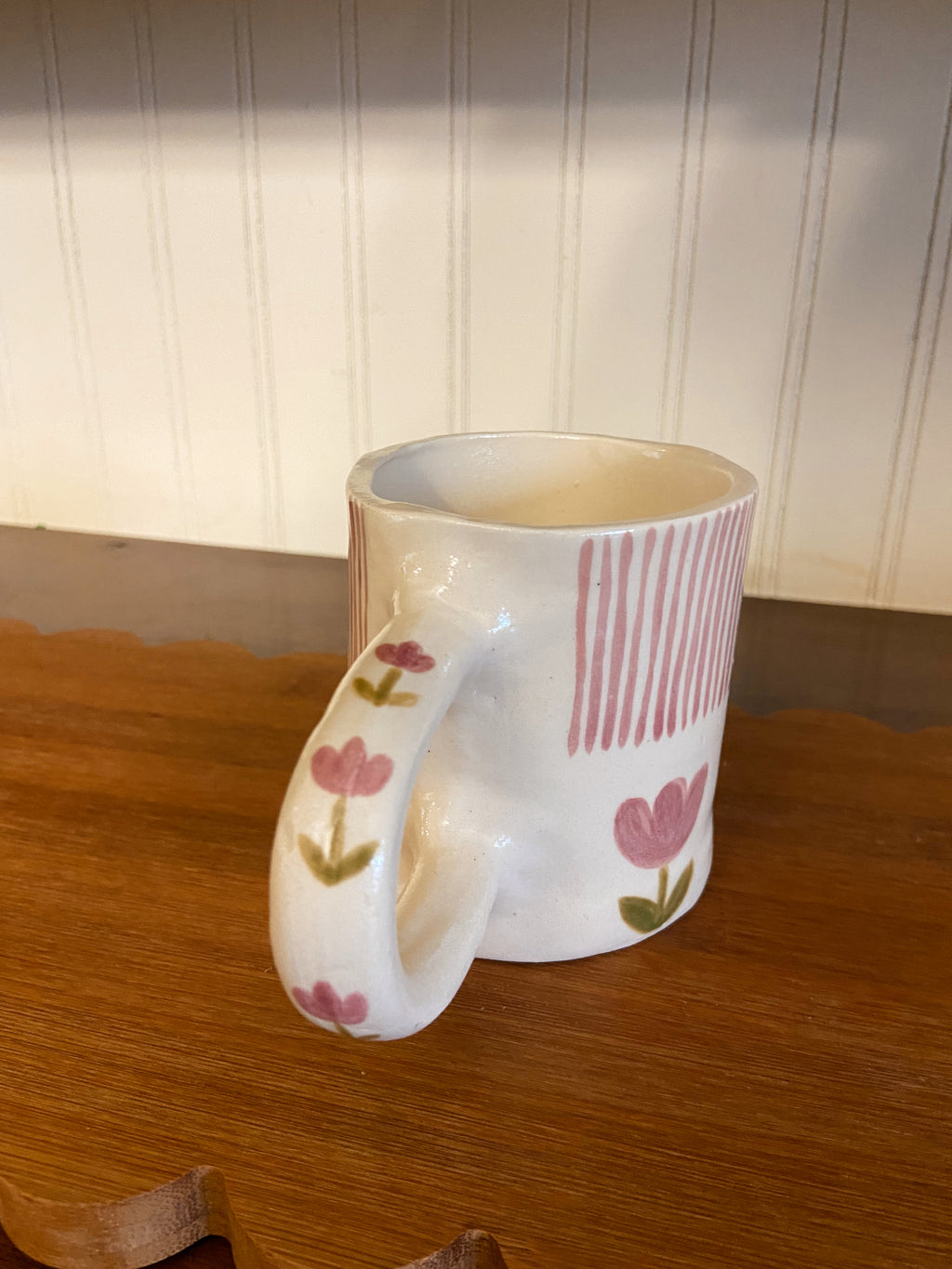 Quilted Mug - Pink Floral