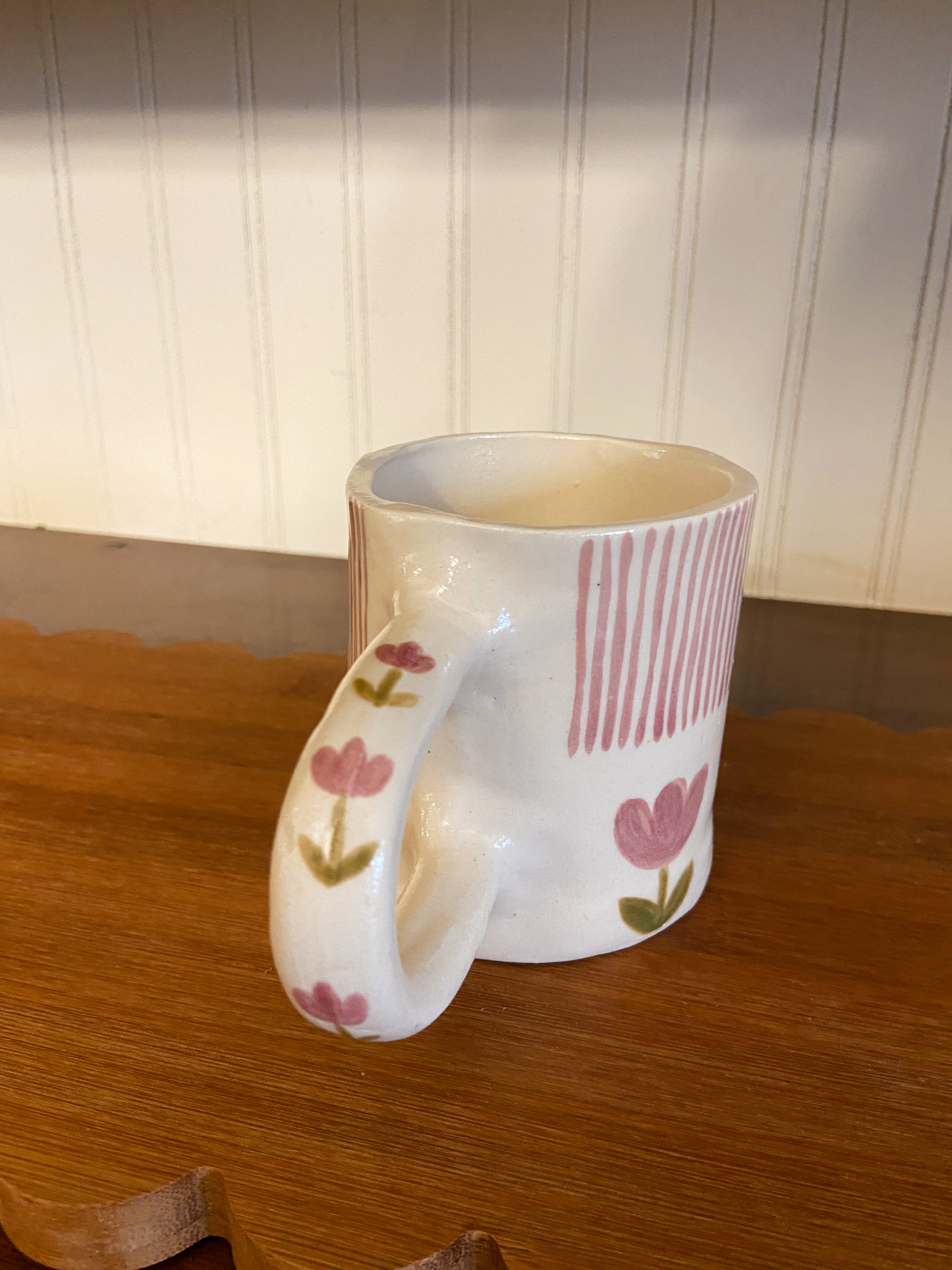 Quilted Mug - Pink Floral