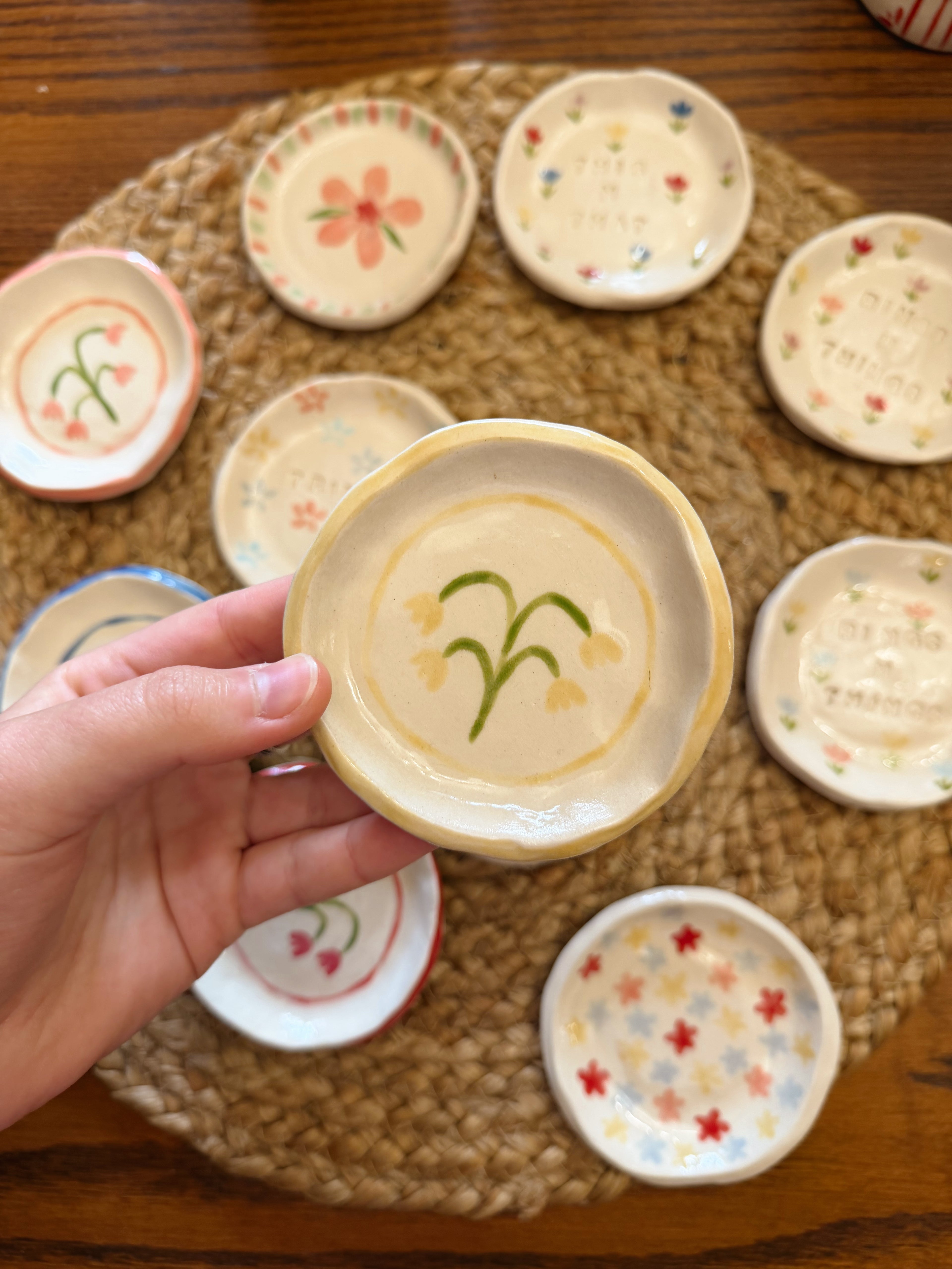 Tulip Trinket Dish - YELLOW
