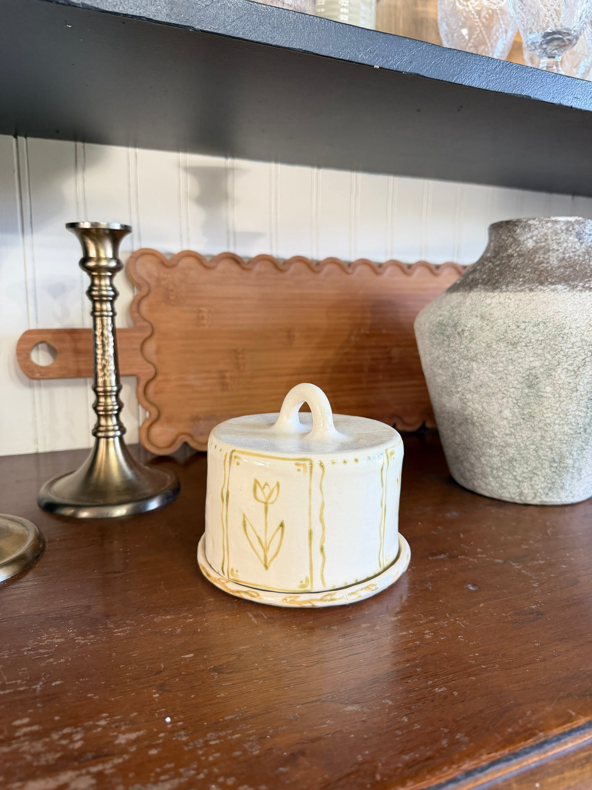 The Autumn Green Butter Dish