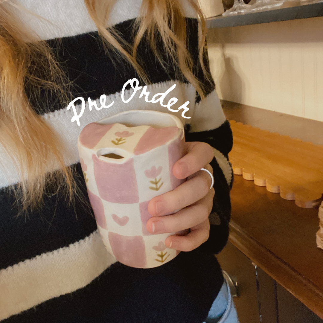 PRE ORDER YOUR CHECKERED ON-THE-GO CUP *3-6 WEEK WAIT TIME*