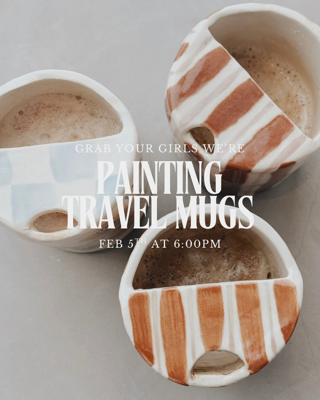 PAINT YOUR OWN TRAVEL CUP {FEBRUARY 5TH 6:00PM, ON TREND WOODSTOCK}